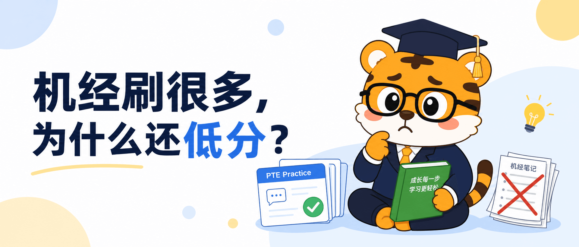 PTE机经背了很多还是低分?考前这样改练习才不慌2026