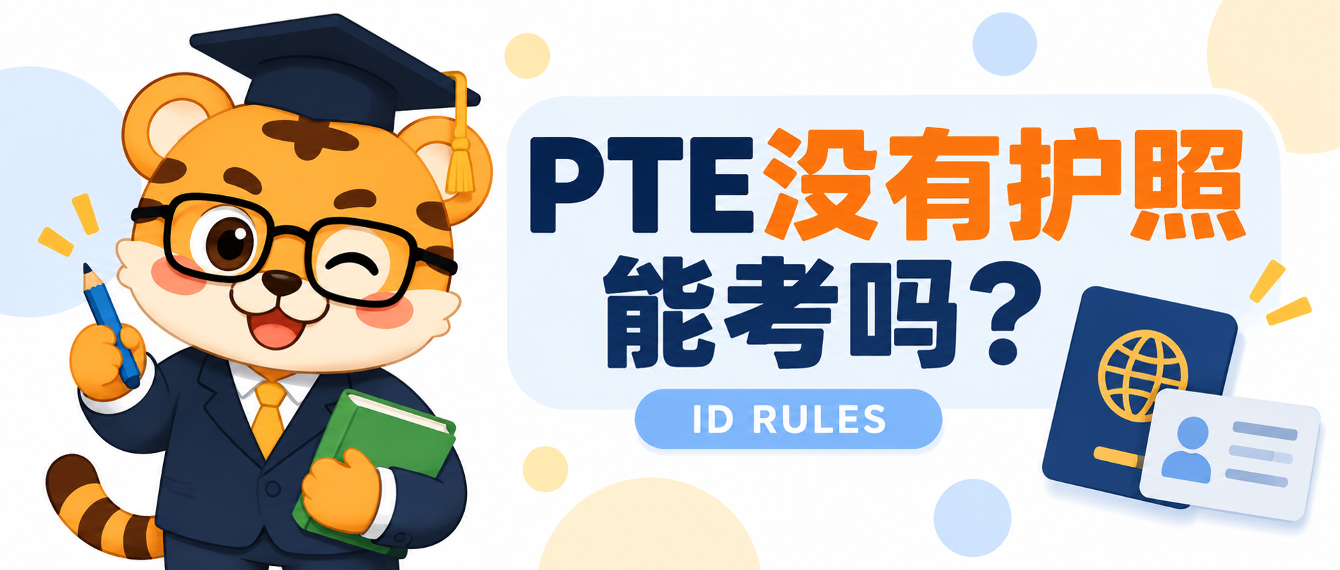 PTE考试没有护照能考吗？先看证件规则 [2026版]