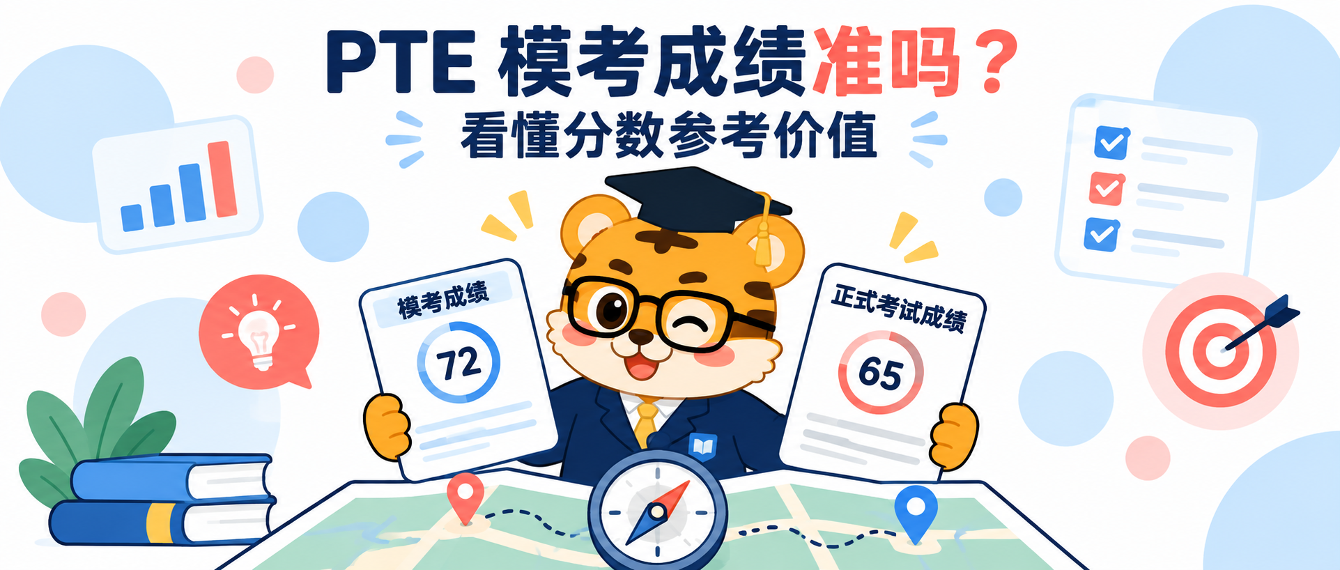 PTE 模拟考成绩准吗？怎么看分数的参考价值 [2026指南]