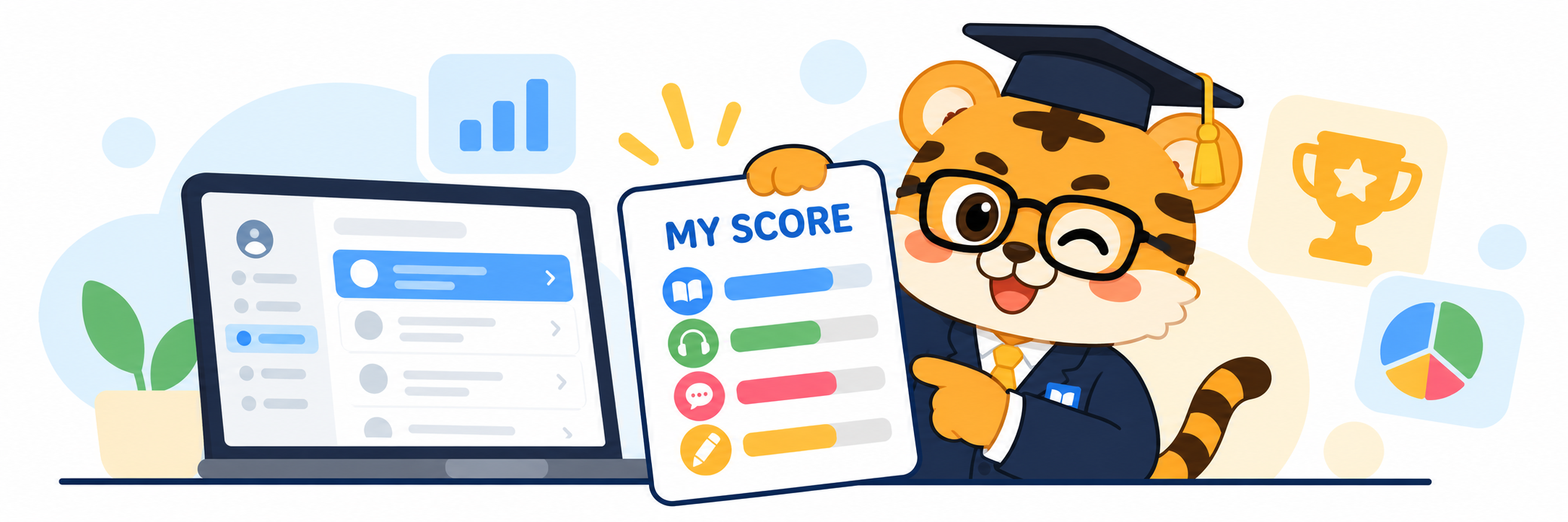 Open the Score Report from your test record in myPTE