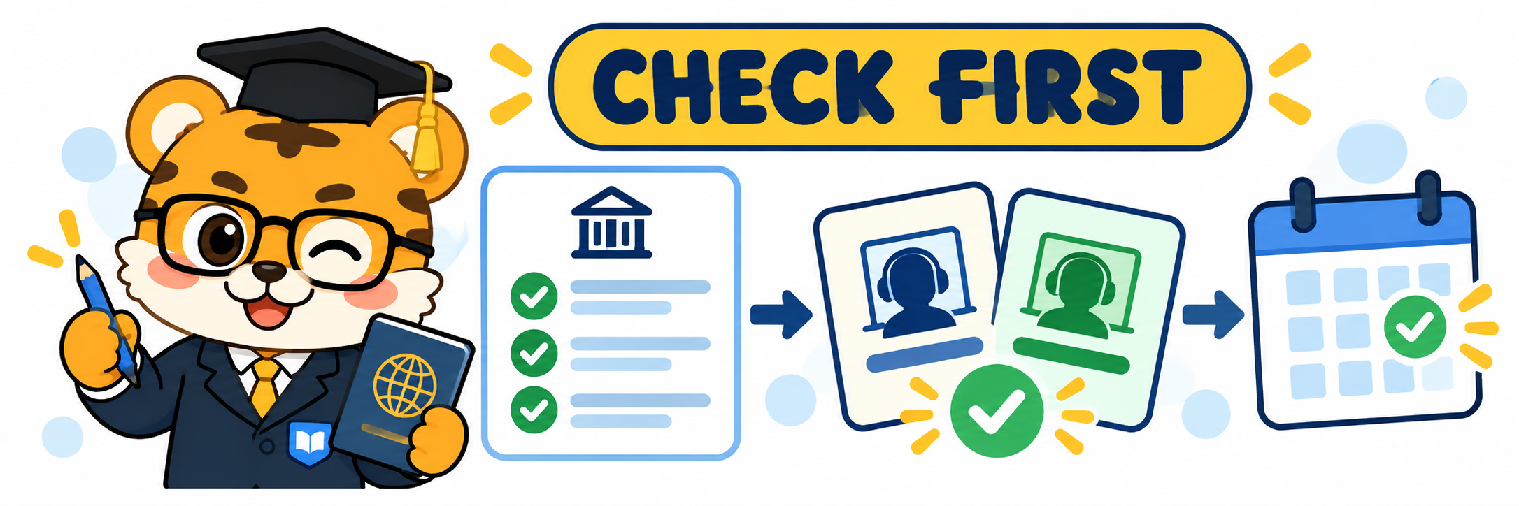 Check the test before booking
