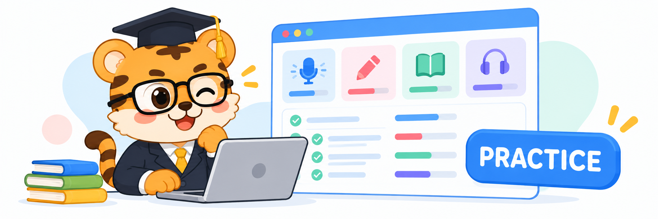 Open your test booking and score record in myPTE