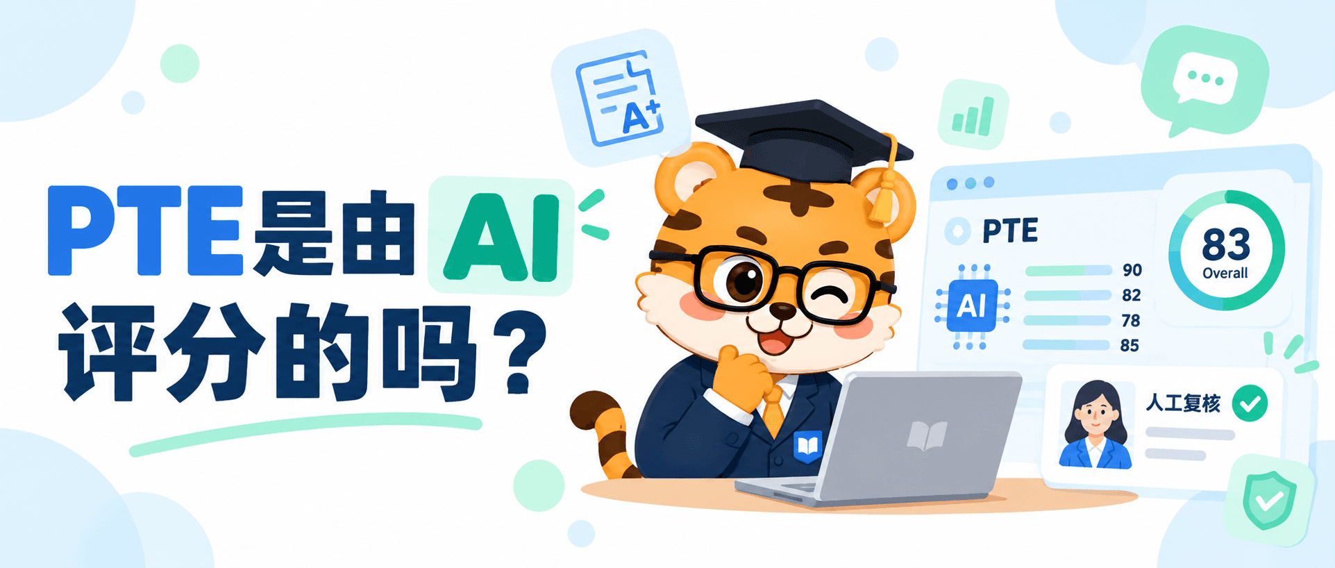 PTE是由AI评分的吗？评分方式和人工检查说明