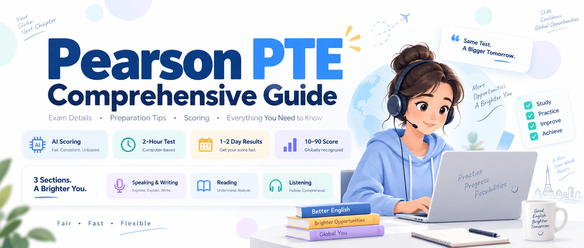 Pearson PTE 2026: Test Fees, Booking, Score Report & Exam Dates