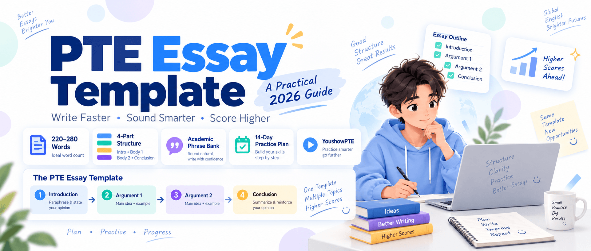 PTE Academic Essay Template 2026: Structure, Sample & Tips [Free Template]