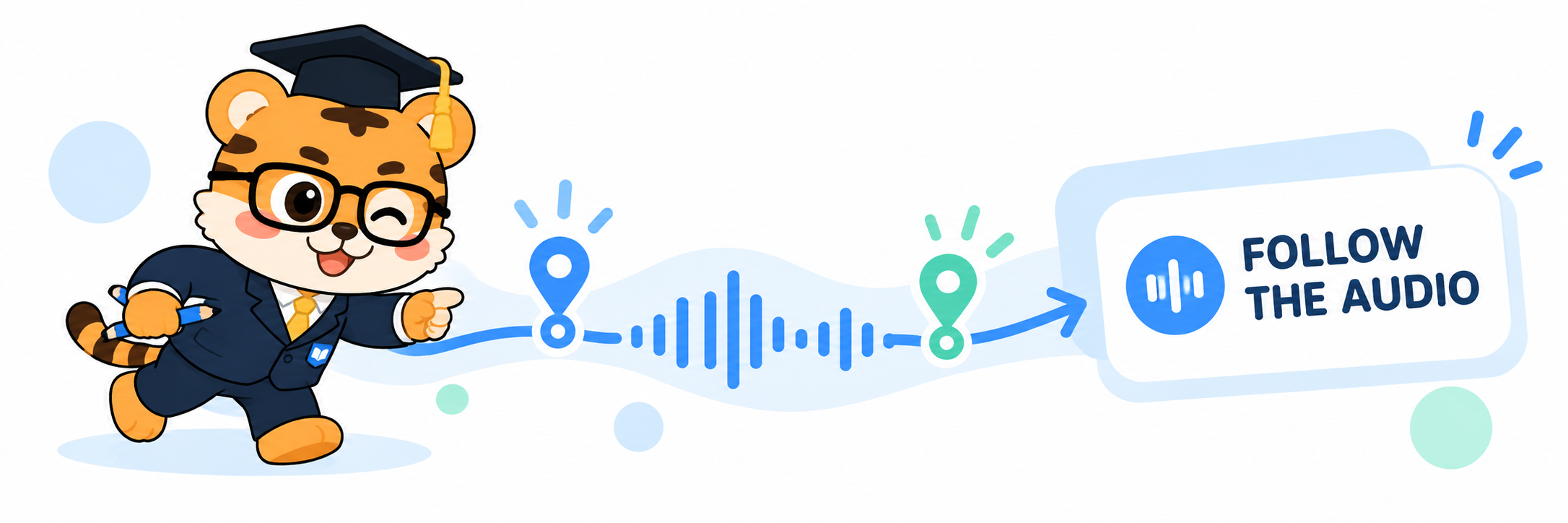 Follow the audio
