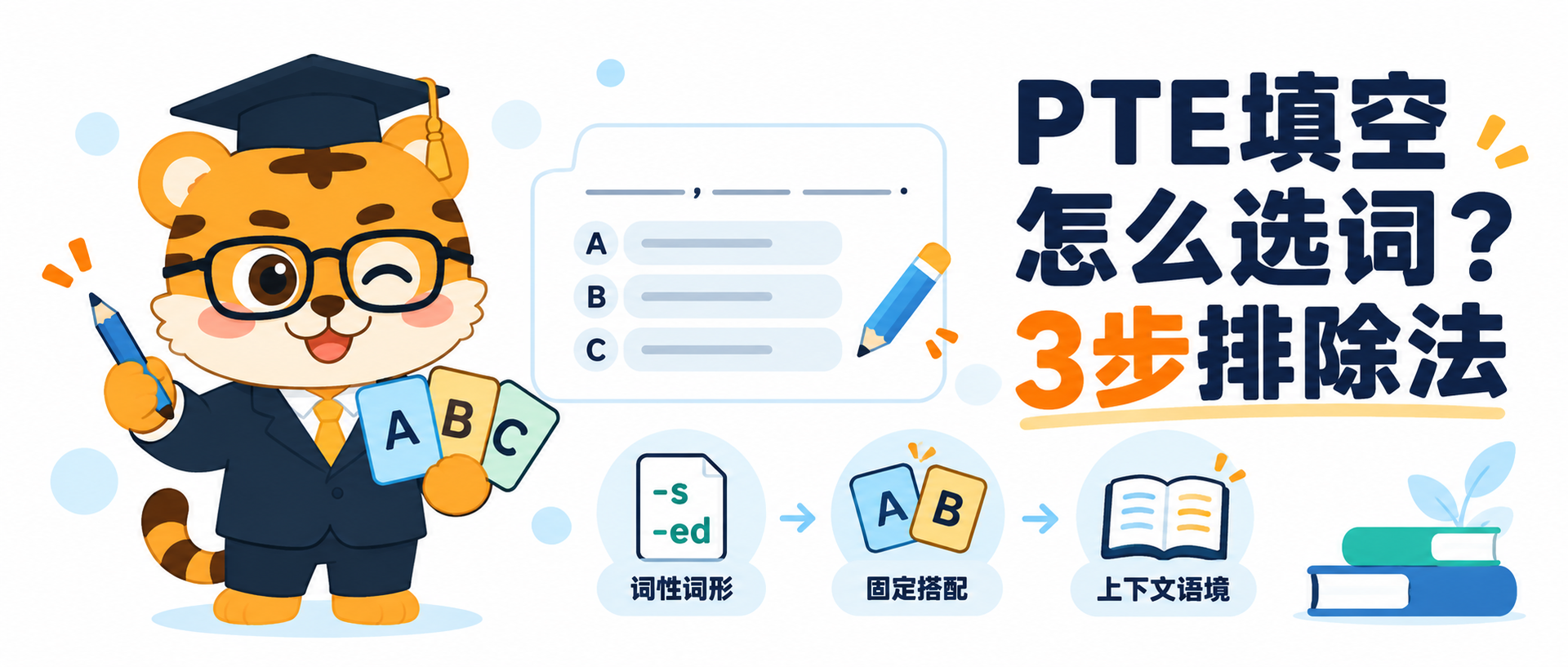 PTE R&W Fill in the Blanks 怎么选？3步排除近义词 [步骤详解]