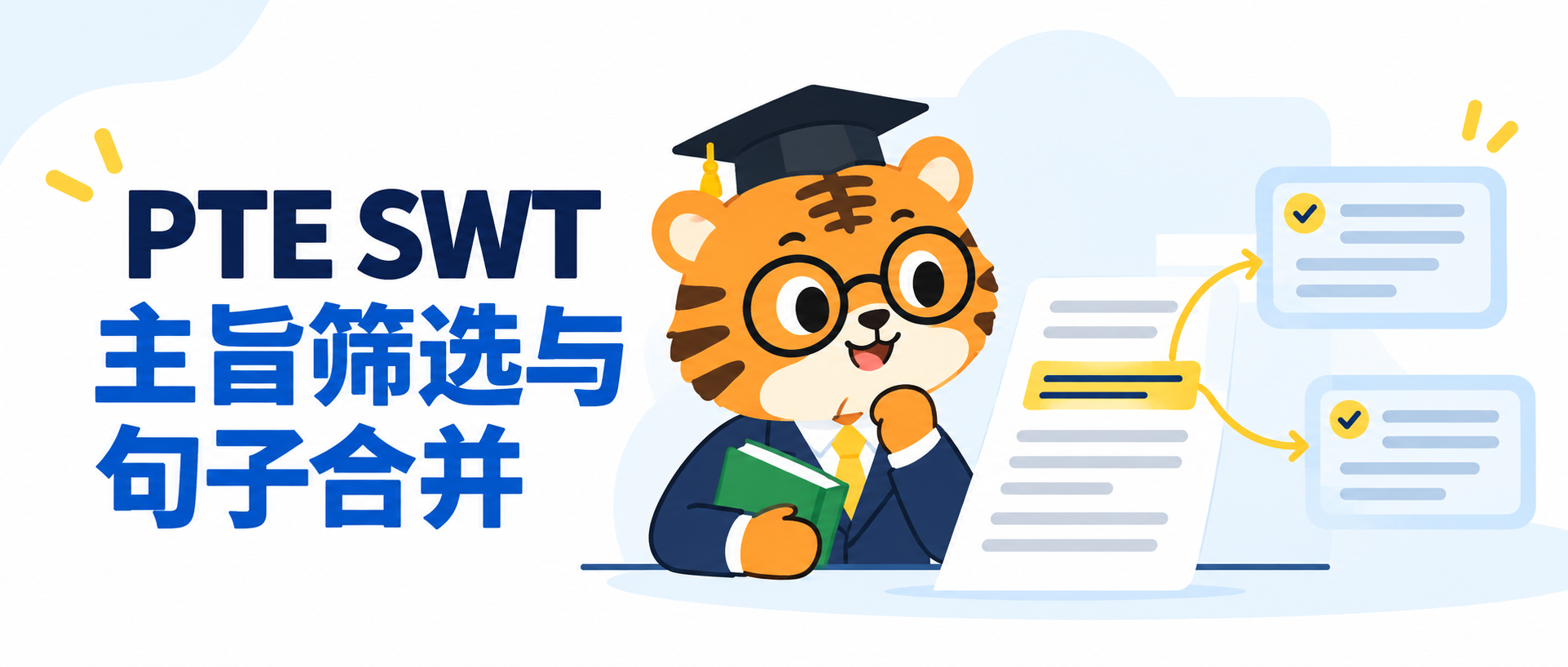PTE Summarize Written Text 怎么写？主旨筛选方法 [2026版]