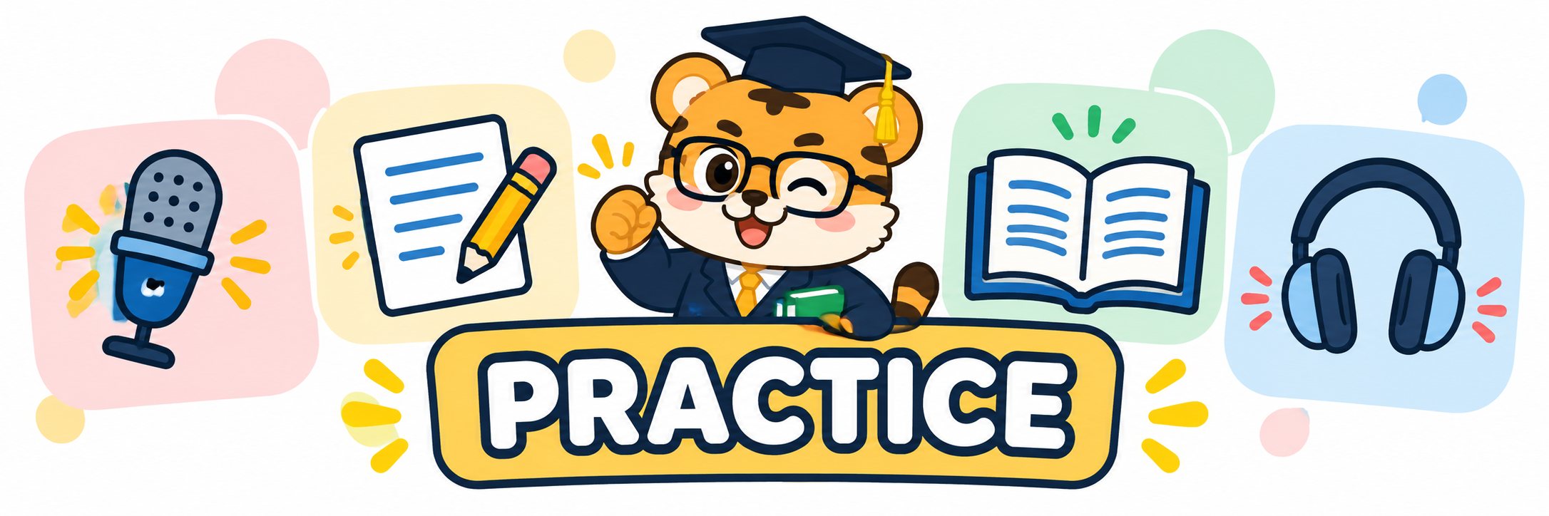 A PTE practice platform covering speaking writing reading and listening